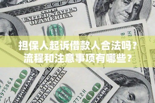 北京担保人起诉借款人合法吗？流程和注意事项有哪些？