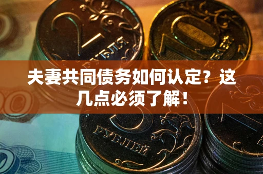 北京夫妻共同债务如何认定？这几点必须了解！