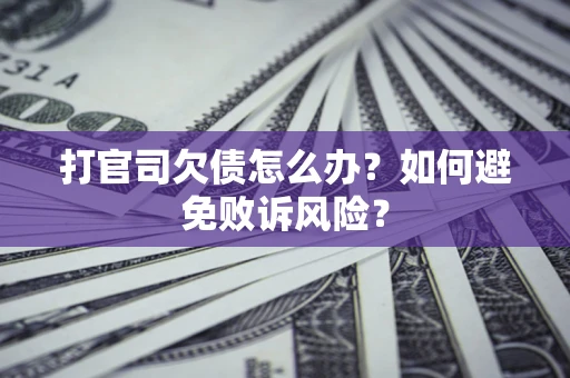 北京打官司欠债怎么办？如何避免败诉风险？