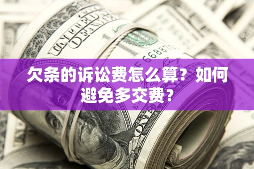 北京欠条的诉讼费怎么算？如何避免多交费？
