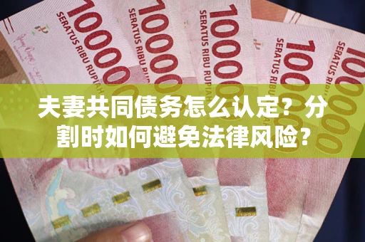 北京夫妻共同债务怎么认定？分割时如何避免法律风险？